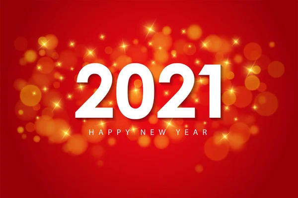 Happy New Year 2021 Design Template Greeting Cards Poster Banner — Stockový vektor