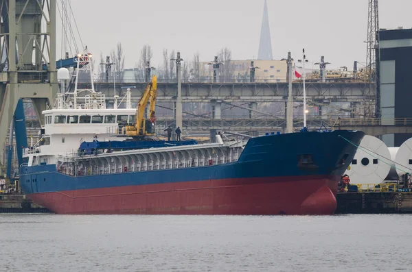 Maritime Transport Handelsschip Zeehaven — Stockfoto