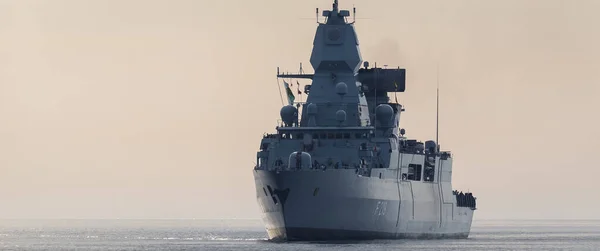 Baltic Sea 2021 Fregata Německého Námořnictva Pluje Moři — Stock fotografie