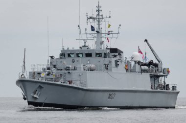 Balistik Deniz, POLAND - 2021: Kraliyet Deniz Mayın Gemisi Denizde Yelken Açtı 