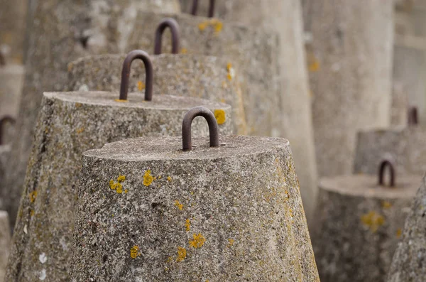 DOLOS - Concrete structures to protect the sea shore