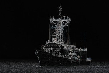 WARGeIP - Oliver Hazard Perry sınıfı güdümlü füze firkateyni denizde yüzüyor