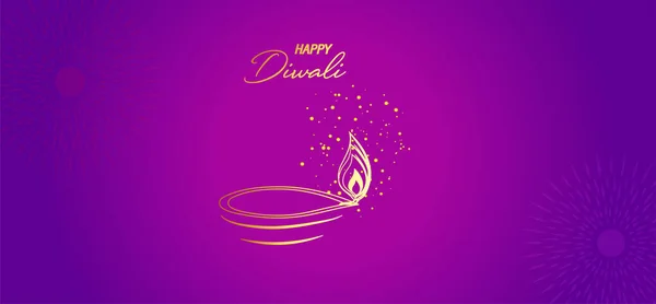 Dipawali Est Écrit Hindi Qui Signifie Fête Des Lumières Illustration — Image vectorielle