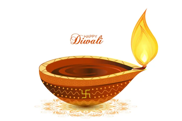 Dipawali Est Écrit Hindi Qui Signifie Fête Des Lumières Illustration — Image vectorielle