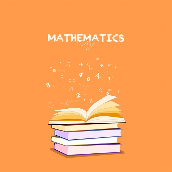 Giornata Nazionale Della Matematica Dicembre Che Osserva Giorno Della Nascita — Vettoriale Stock