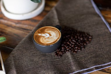 Background of Rest and enjoy coffee at a coffee shop.