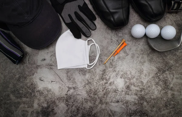 Bola Golfe Acessórios Chão — Fotografia de Stock