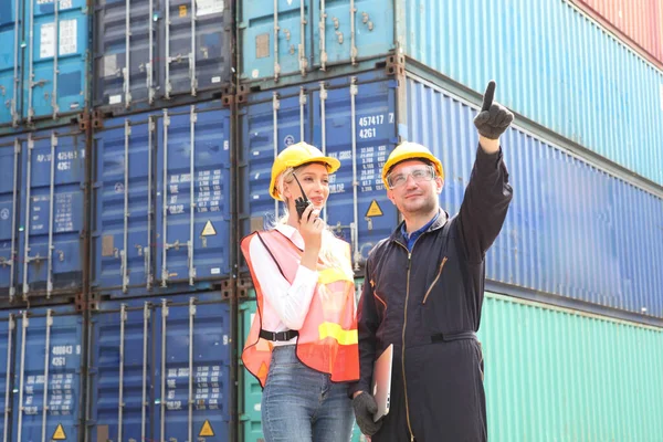 Background Logistico Mondiale Trasporto Industria Trasporto Business Container Cargo Spedizione — Foto Stock