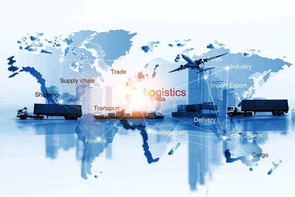 Negocios Todo Mundo Transporte Importación Exportación Logística — Foto de Stock