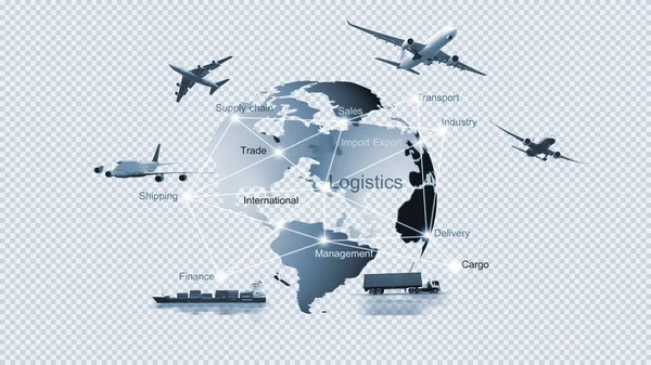 Transportation Import Export Logistic Shipping Business Management — Stock Photo, Image