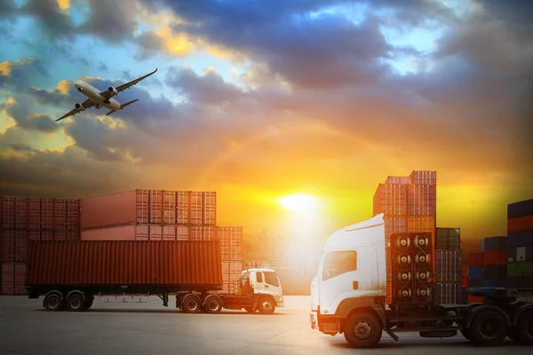 Transporte Importación Exportación Logística Gestión Empresas Navieras — Foto de Stock