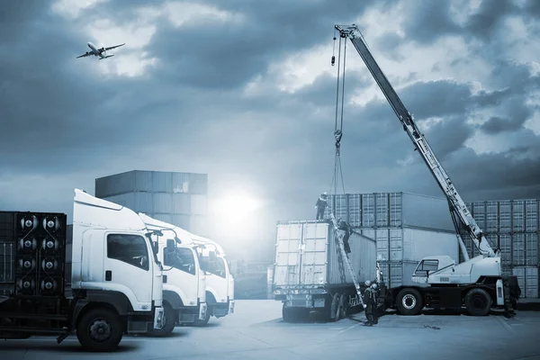 Transporte Importação Exportação Logística Gestão Empresas Transporte — Fotografia de Stock