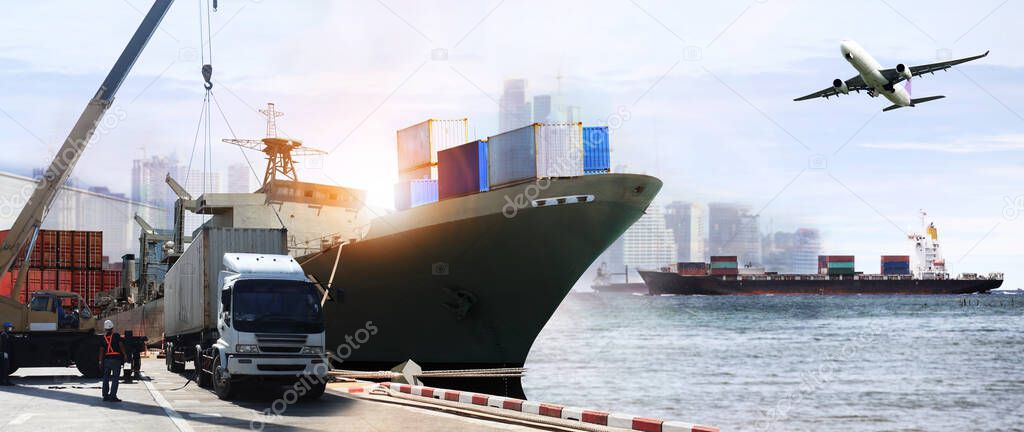  Transportation and import-export, logistic ,shipping business industry 