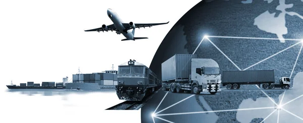 Transportation, import-export, logistic, shipping business management