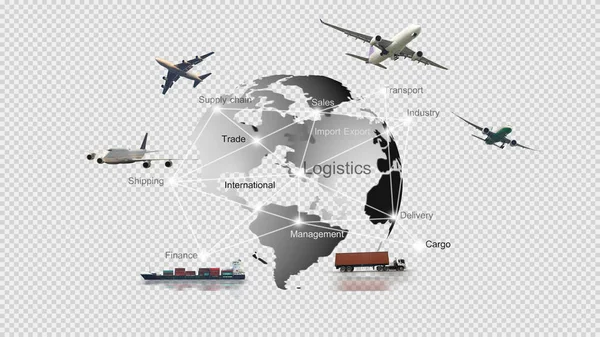 Transportation, import-export, logistic, shipping business management