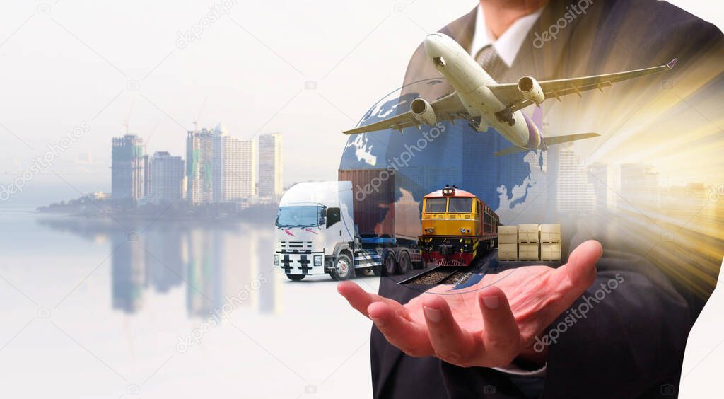 business of worldwide cargo transport or global business commerce concept or import-export commercial logistic ,shipping business industry