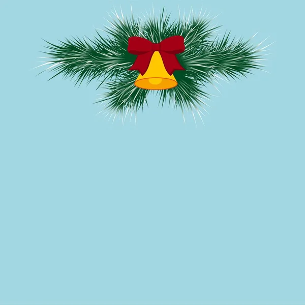 Fundo Decorativo Natal Para Seu Anúncio Propaganda Ramos Abeto Com — Vetor de Stock