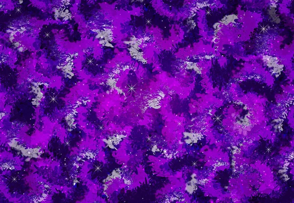 Ilustracja Kosmicznej Wielokolorowej Fioletowej Tekstury Grunge Abstrakcyjny Fioletowy Akwarela Tło — Zdjęcie stockowe