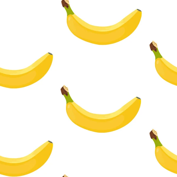 Patrón de vectores sin costuras de plátanos — Vector de stock