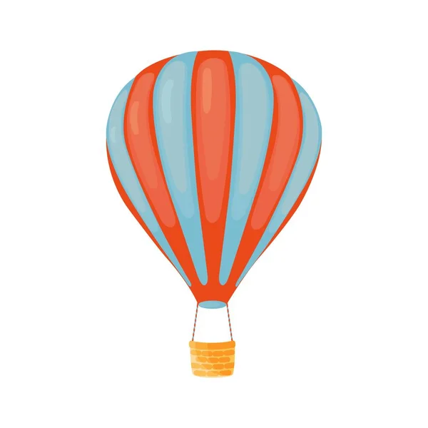 Balon na gorące powietrze płaska konstrukcja — Wektor stockowy