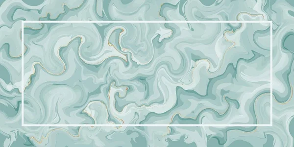 Texture marbre émeraude avec or — Image vectorielle