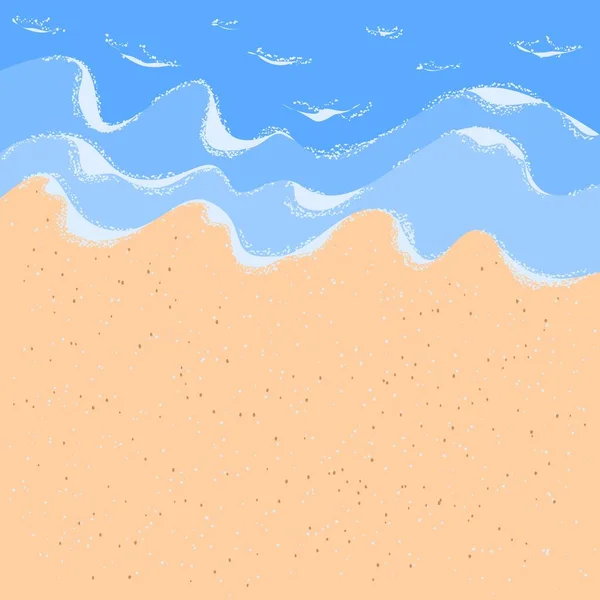 Sandy ocean shore for wallpaper design. — Wektor stockowy