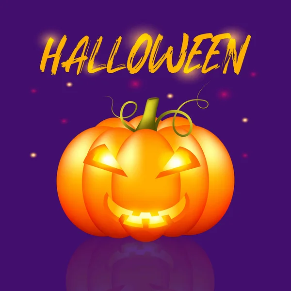 Cartoon poster di Halloween per il design dei volantini. — Vettoriale Stock