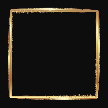 Altın veya bakır kare çerçeve 