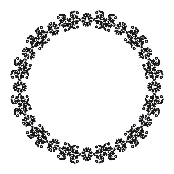 Patrón circular Damasco. — Vector de stock