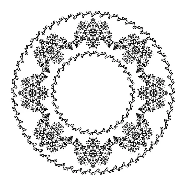 Rond elegant ornament. Voor het ontwerp — Stockvector