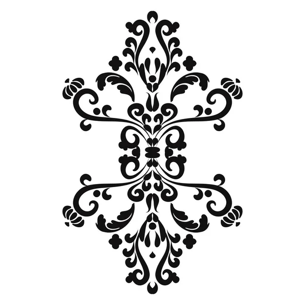 Royal filigree motif.Mehndi 패턴. — 스톡 벡터