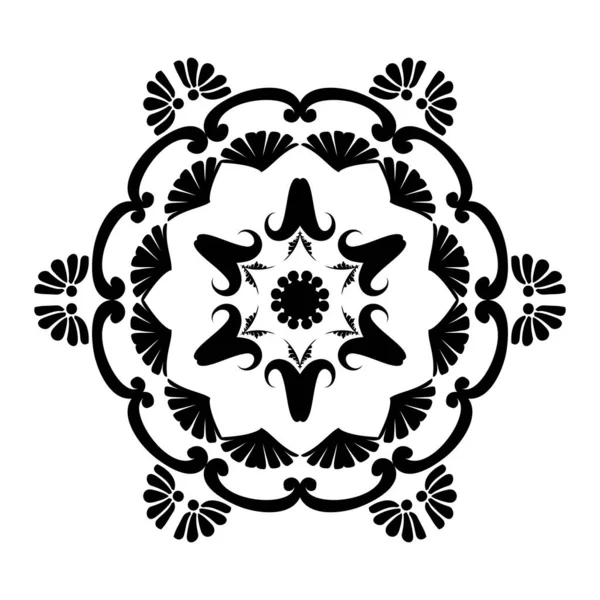 Patrón Mehndi, mandala. — Archivo Imágenes Vectoriales