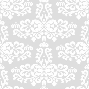 Gümüş İslami süslemeler kusursuz desenler. 