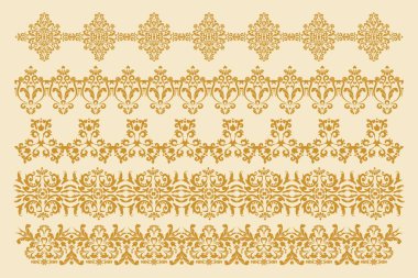 Beş dekoratif kenar seti. Şam çerçeveleri 