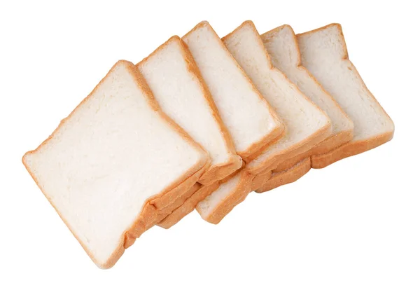 Isoliertes Brot Draufsicht Köstliches Vollkornbrot Isoliert Auf Weißem Hintergrund Bild — Stockfoto