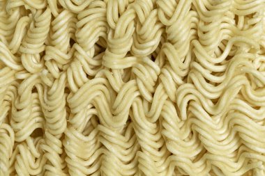 Top view full frame uncooked raw noodles clipart