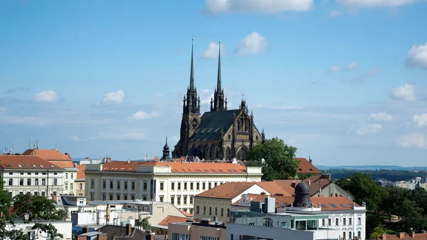 Aziz Peter ve Paul, Brno - dikiz katedral — Stok fotoğraf