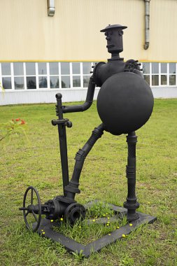 Petrol Sahası ekipman öğeler Şövalyesi heykeli