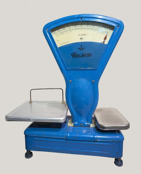 Old blue scales. — Stock Photo, Image