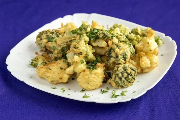 Broccoli,fried in batter. — Stock Photo, Image