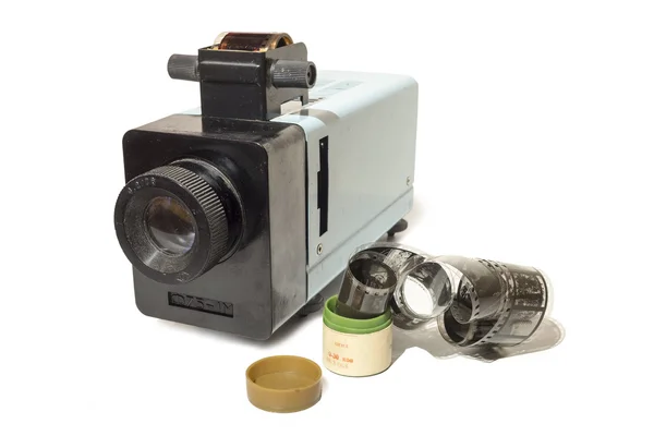 Παλιά συσκευή προβολής διαφανειών με ταινία. — Φωτογραφία Αρχείου