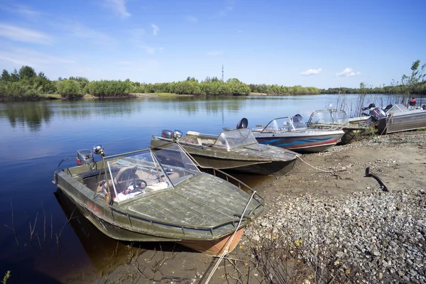 Boats on the river — Stock Photo, Image