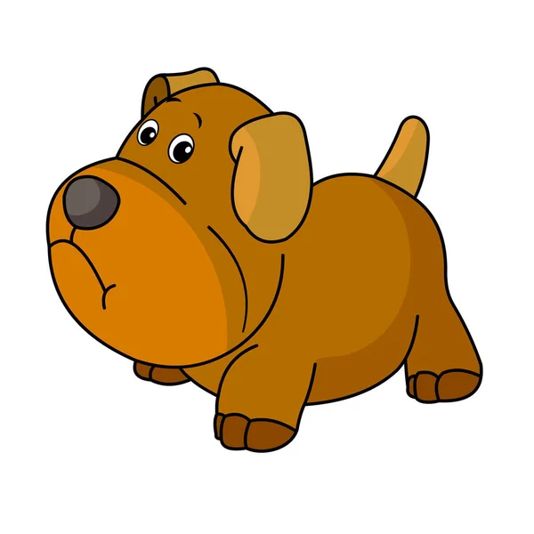 Dierenwereld Een Hond Grappige Dieren Kleur Kinderillustratie Voor Boeken — Stockfoto