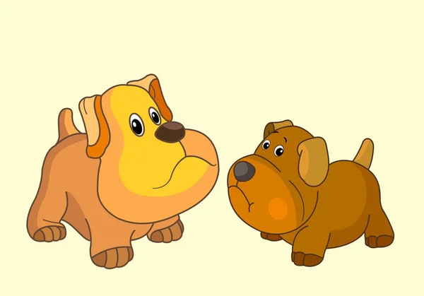 Der Tierwelt Hund Lustige Tiere Farbe Kinderillustration Für Bücher — Stockfoto