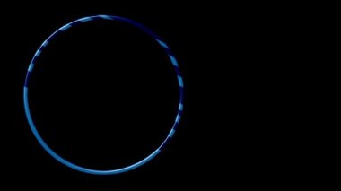 Arkaplanda renkli bir sınırın canlandırılması. Video tasarımı için. Dekoratif canlandırma çerçevesi.