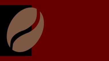 Kruvasan ve kahve. Tasarım ve web için renkli bir arkaplanda canlandırma.
