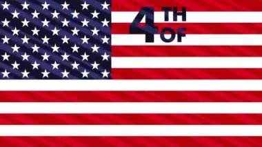 Amerikan Bağımsızlık Günü 4 Temmuz. ABD bayrağı, 4K.
