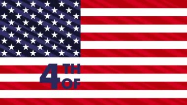 Amerikan Bağımsızlık Günü 4 Temmuz. ABD bayrağı, 4K.