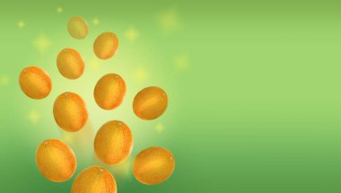 Renkli bir arka planda parlak sarı bir kavun. Sağlıklı yaşam tarzı, sebzeler.