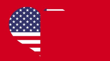 Amerikan Bağımsızlık Günü 4 Temmuz. ABD bayrağı, 4K.